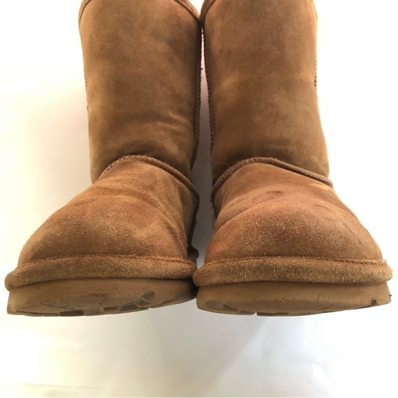 Bearpaw Women's Elle Short Mid-Calf Sheepskin Wool Blend Suede Boots Size 9 - Picture 9 of 13